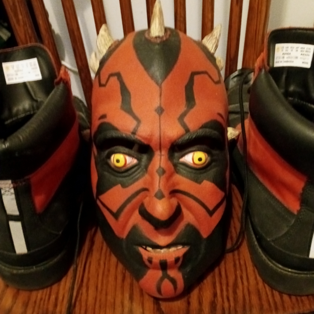 Darthmal mask n Timberland boots
